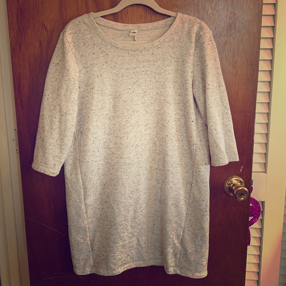 Long sleeved sweater dress
